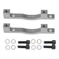 thumbnail image 2 of 2 Pieces 203mm Mountain Road Bike Front & Rear Disc Brake Mount Adaptor Mounting Bracket - Various Colors - Titanium, 2 of 10