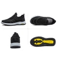 thumbnail image 7 of Mens Sneakers Trendy Stitching Suede Slip on Loafers Outdoor Hiking Walking Athletic Shoes Non Slip Work Shoes Black Size 10, 7 of 7