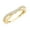Lab Grown White Diamond, variant on Collection 0.25 ctw Round Lab Grown White Diamond Wedding Guard Contour Band for Women in 14K Solid Yellow Gold Size 7