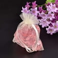 thumbnail image 1 of 100 bolsitas de organza con cintas, color blanco crema, 9 x 7 cm, 1 of 2