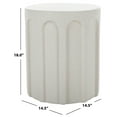 thumbnail image 4 of Safavieh Nikolaus Modern Magnesium Oxide Round End Table, White, 4 of 8