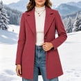 thumbnail image 4 of Chiccall Women's Winter Overcoat Single Breasted Pea Coat, 4 of 8
