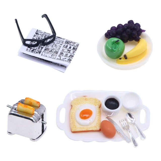Juego de cocina CUTICAT 1/12 Máquina para hacer pan juguete educativo preescolar