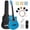 Blue, variant on Moukey Acoustic Guitar for Beginner 38" Kid Adult Starter Kit with Accessories, Pink, EAG-100