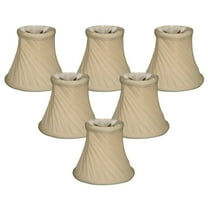 Royal Designs, Inc. Twisted Bell Clip on Chandelier Shade CS-716EG-6, Eggshell, 3 x 5 x 4.5, Pack of 6