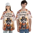 thumbnail image 4 of Happy Thanksgiving Schnauzer Welcome Thankful Fall Autumn Pumpkin All Over Print 3D Baseball Shirt Miniature Schnauzer Dog Lover Softball Sport - 02021, 4 of 6