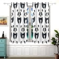 thumbnail image 2 of Pandas Black Out Curtains Aesthetic for Bedroom Living Room Sliding Glass Doors Kitchen Windows 2 panels set, 2 of 5