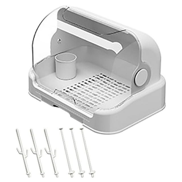 Countertop Baby Bottle Drying Rack Removable Drip Tray Foldable Hygienic Storage Organizer For Baby Bottles Teats Pump Parts Nursing Accessories Compact Counter Space Saving Solution