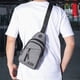 thumbnail image 5 of Mochila cruzada para hombre y mujer: bolso de pecho multiusos para senderismo con correa ajustable, mochila ligera e informal para viajes, actividades al aire libre, trabajo y uso diario., 5 of 6