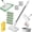 With 5 Reusable Cloths, variant on Snap Grip Minimop, No Wash Mop with Zero Touch Clip, Retractable Mini Mop for Gaps and Corners, Wet Dry Flat Mops with Locking Head for Home Multi Surface Cleaning