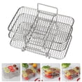 thumbnail image 3 of Air Fryer Rack Detachable Dehydration Rack Stainless Steel Dehydrator Rack, 3 of 7