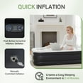 thumbnail image 7 of Air Mattress, Inflatable Blow Up Airbed High Capacity Pump Non-Slip Bottom, 18 Inch, Twin, 7 of 7