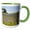 Green/White, variant on 3drose, Horse in Bluebonnet, Evening Primrose, Texas - Us44 Dfr0237 - David R. Frazier, 15oz Two-tone Yellow Mug