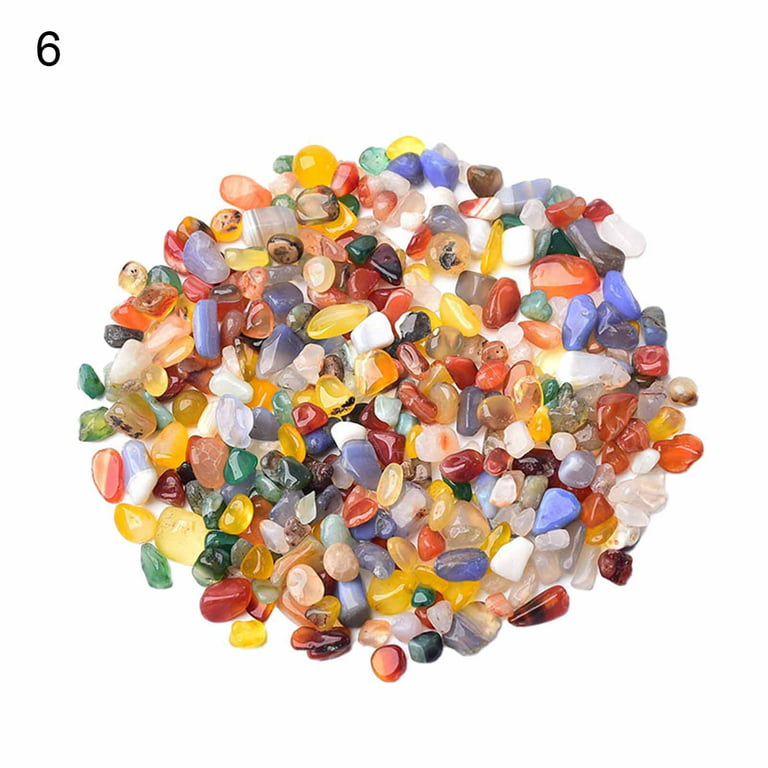 Agate Pebbles Bulk Lot 1 Kilo 2.2 Lbs Pebbles for Crafts Agate Dyed and  Natural Mix Tumbled Polished Stones Natural Crystals 