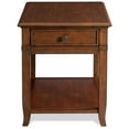 thumbnail image 2 of Bowery Hill End Table Nightstand Bedside Square in Wood - Cherry, 2 of 3