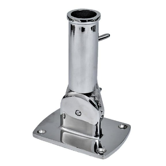 MOMOJIA Stainless Steel Heavy Duty Flag Rod Holder 180° Adjustable Concrete Flag Rod Holder for House Outside Outdoor Flag