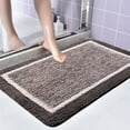 thumbnail image 6 of Fnochy Bathroom Rugs 30x20, Extra Soft and Absorbent Microfiber Bath Mat, Non-Slip, Machine Washable, Quick Dry Shaggy Bath Carpet, Suitable for Bathroom Floor, Tub, Shower (Black and White), 6 of 8