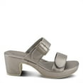 thumbnail image 2 of Patrizia Women's SANCIA Two Strap Slide Heeled Sandals Pewter EU 40 / US 9, 2 of 5