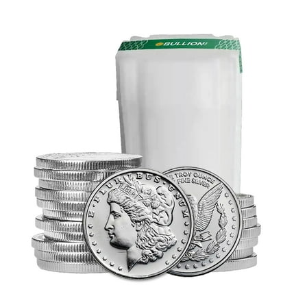 1 oz Silver Morgan Dollar Design Round - Tube of 20