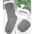 thumbnail image 3 of Janrevotw Mens Slipper Fuzzy Socks Winter Cozy Fluffy Cabin Warm Fleece Soft Comfy Thick Non Slip Home Socks, 3 of 6