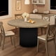 thumbnail image 1 of Qinaqin 47Inch Redondo cm de Profundidadining Mesa para 4-6 People Gris Sala con Robusto Anchoaveform Metálico Pedestal Base Industrial Círculo Kitchen de, 1 of 6
