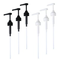 UPKOCH Bottle Pump For Home Sauce Dispenser Pumps Black 6Set