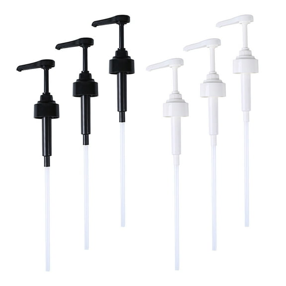 UPKOCH Bottle Pump For Home Sauce Dispenser Pumps Black 6Set
