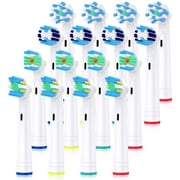 Homasen Replacement Brush Heads Compatible with Oral B Electric Toothbrush,16 Pack