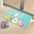 thumbnail image 4 of Felwors Welcome Easter Rabbits Elegant Decorative Doormat, Seasonal Spring Easter Farmhous Holiday Low-Profile Floor Mat Switch Mat For Indoor Outdoor, 4 of 9