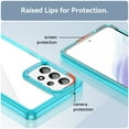 thumbnail image 4 of Dteck Case for Samsung Galaxy A53 5G 6.5 inch,Drop Protection Shockproof Bumper Hybrid TPU + Acrylic Transparent Back Slim Fit Protective Phone Cover,Skyblue, 4 of 8