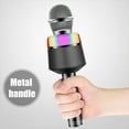 thumbnail image 4 of Microphone Bluetooth V5.0 Karaoke Mic Rechargeable LED Wireless Microphone for Phone Computer, Black Workhe, 4 of 9
