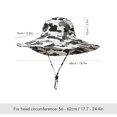 thumbnail image 3 of Sombrero de sol Camuflaje al aire libre Boonie Hat Ala ancha Transpirable Caza Pesca Safari Sombrero Abody Sombrero de sol, 3 of 7