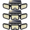 thumbnail image 1 of VIVOHOME Solar Flood Lights Outdoor, 256 LED 2500LM Motion Sensor Lights, 3 Adjustable Heads Security Lights, IP65 Waterproof, 27, 1 of 9