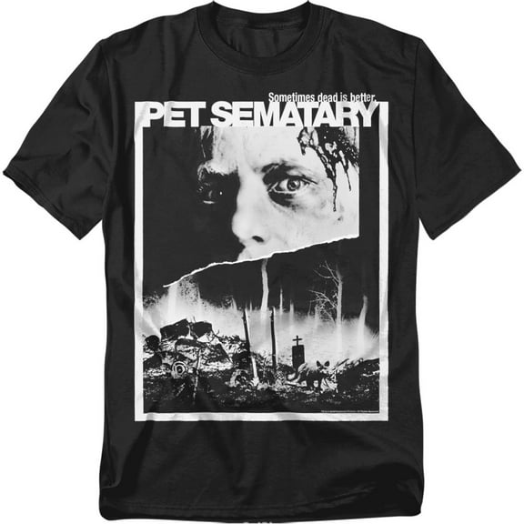 Pet Sematary T-Shirt Poster Art Unisex Graphic Tee For Men & Women Black 