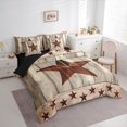 thumbnail image 3 of Manfei Rustic Texas Stars 7-Piece Twin Bedding Sets,Country Farmhouse Lodge Bedding Comforter Set,Old Wooden Board Sheet Sets For Boys Kids,Ultra Soft Home Decor Reversible, 3 of 8