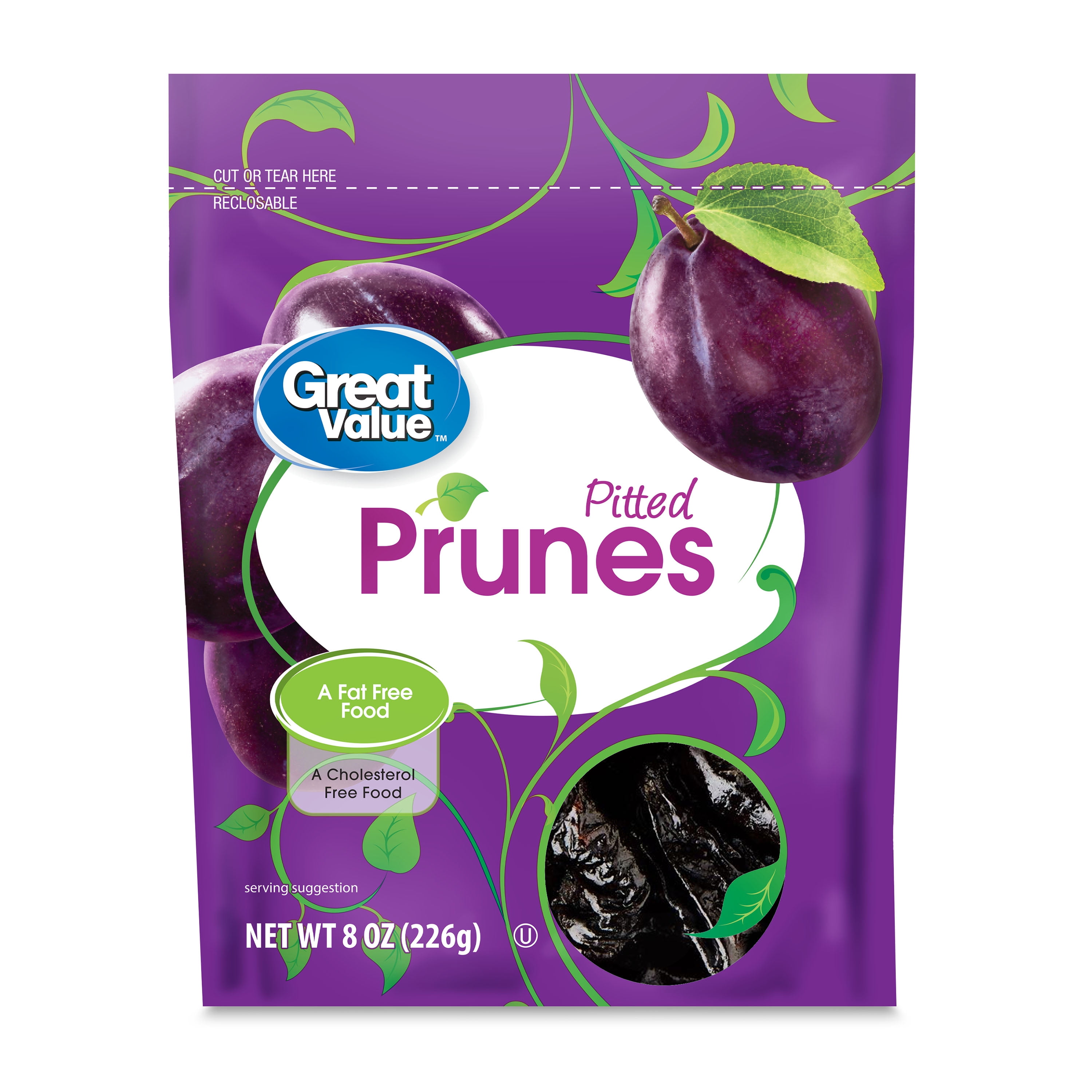 Great Value Pitted Prunes, 8 oz