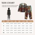 Adobk Pond Meditating Tiger Print Pajamas Set Long Sleeve Sleepwear