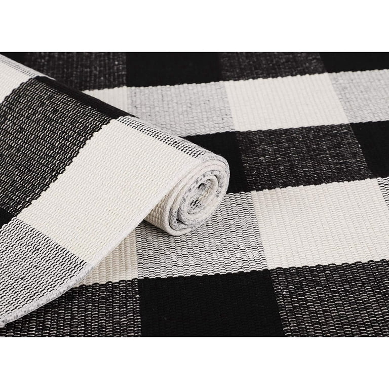 Sanmadrola Buffalo Plaid Cotton Doormat, 27.5x43" photo 5