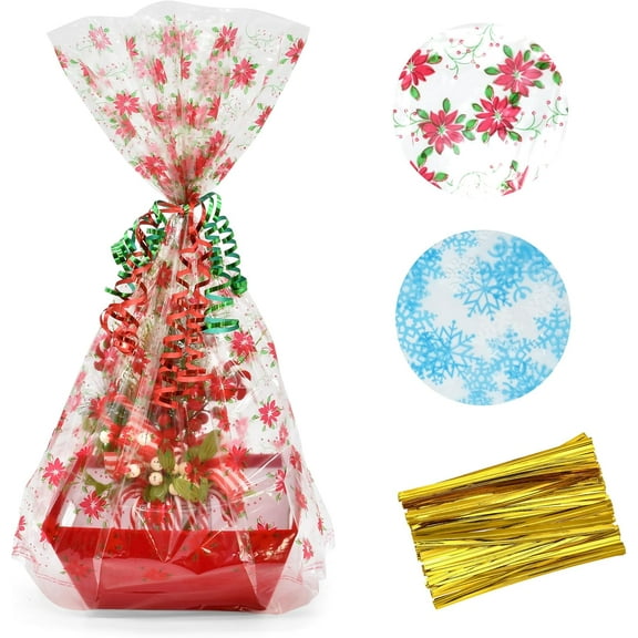 Gift Boutique Christmas Basket Bags Set of 12