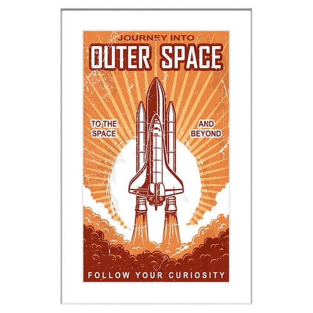"Outer Space" Framed Painting Print
