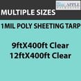 thumbnail image 7 of 1Mil Clear LDPE Plastic Sheeting Tarp - (12ft x 400ft) - Recyclable and Waterproof Cover, 7 of 7