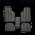 thumbnail image 3 of 5pcs Car Floor Mats Universal Waterproof Front Rear Full Set Auto Rugs Leather Car Carpet Accessories Interior, 3 of 5