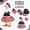 A036, variant on Goose Clothes for Cement Goose, Festive Patriotic Print, Backyard Holiday Display, 1 Pc Dress and Head Wrap