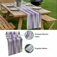 thumbnail image 5 of Purple Gray Table Runner - 70 Inch Long, Kitchen Dining Table Runner Dresser Scarves, Vintage Country Abstract Gradient Aesthetic Farmhouse Decor for Coffee Tables Wedding Party Banquet, 5 of 8