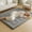 Black Grid, variant on Japanese Plush Roll-Up Floor/Futon Mattress Topper - Suitable for Dorm & Home, Machine Washable Soft Tatami Mat, Foldable And Portable Floor Bed Sleeping Pad, for Valentine'S Day And New Year Gifts