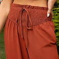 thumbnail image 5 of Baqcunre Wide Leg Pants For Women Wide Leg Pants For Women High Waisted Business Pants Work Pants Loose Flowy Summer Beach Pants With Pockets Sweatpants Womens Pants Red L, 5 of 8