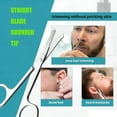 thumbnail image 3 of OFEFE 2-Piece Facial Hair Grooming Scissors Set - Professional Stainless Steel Eyebrow, Nose Hair, Mustache, Beard & Eyelash Trimming Kit with Safety Rounded Tips for Men & Women, 3 of 8