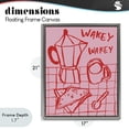 thumbnail image 4 of Stupell Industries Contemporary Wakey Breakfast Doodles Gray Floating Frame Canvas Art, 17 x 21, by Jenaya Jackson, 4 of 8