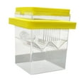 thumbnail image 2 of Incubadora flotante Caja reproductora de peces pequeños peces de pescado aislamiento de huevo de pescado Caja de criadero para camarones betta guppy Amarillo, 2 of 8