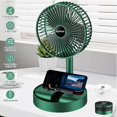 thumbnail image 2 of Telescopic Folding Fan - 2024 New Portable USB Rechargeable Collapsible Desk Fan 360 Degree Rotation Cooler for Home, 2 of 5